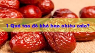 1 Quả táo đỏ khô bao nhiêu calo